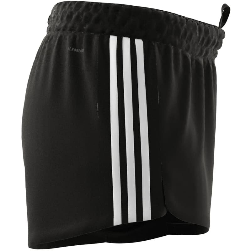 Short Adidas PACER 3S de Mujer - DU3502 Negro-blanco