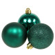 Esferas Navideñas Doradas verde
