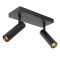 NANO ARTEFACTO MADISON ADOSAR ORIENTABLE (X2) Luminaria Nano Madison Orientable de Adosar x2 Negro
