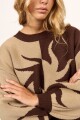 SWEATER SUN SPIN SWEATER H-marron