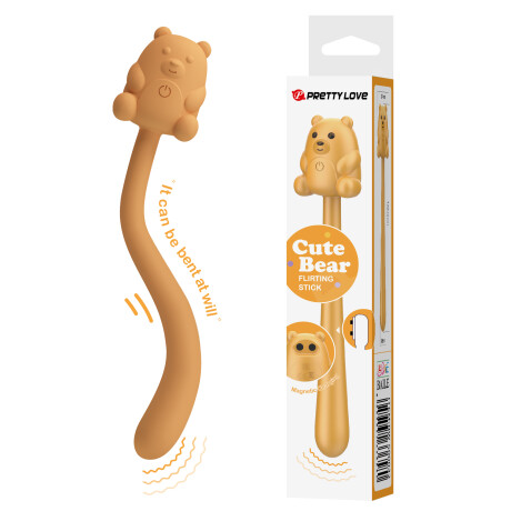 Vibrador Cute Bear Flirting Stick Pretty Love Anaranjado
