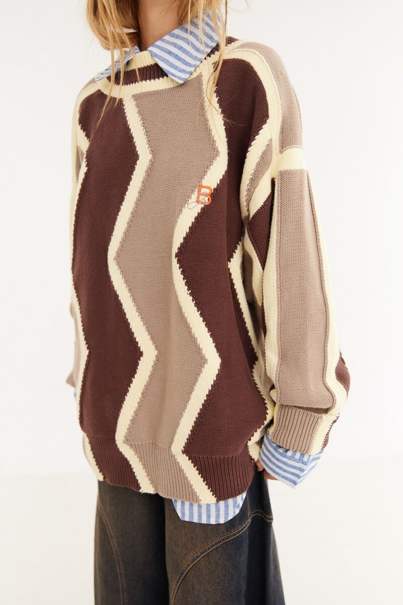 Sweater Track Marron
