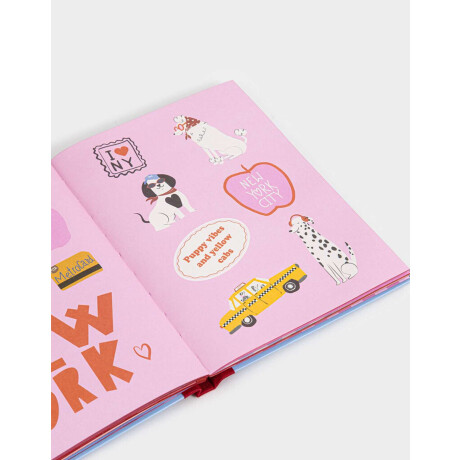 Libro De Stickers Journaling Azul Celeste