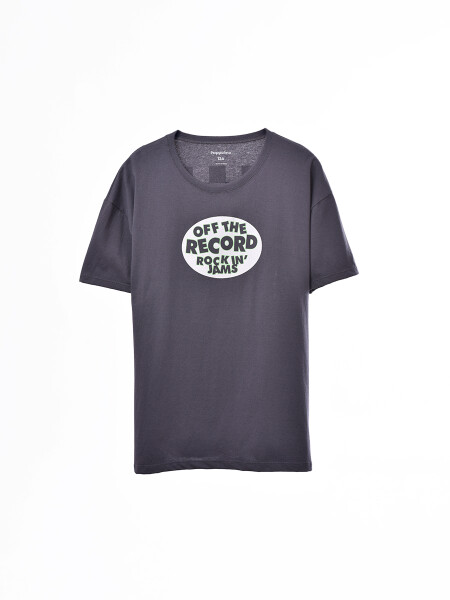 REMERA OVER FAST GRIS OSCURO