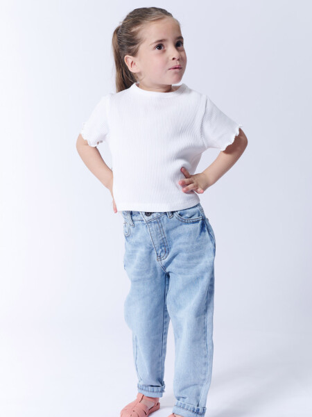 Pantalón jean slouchy Azul Claro