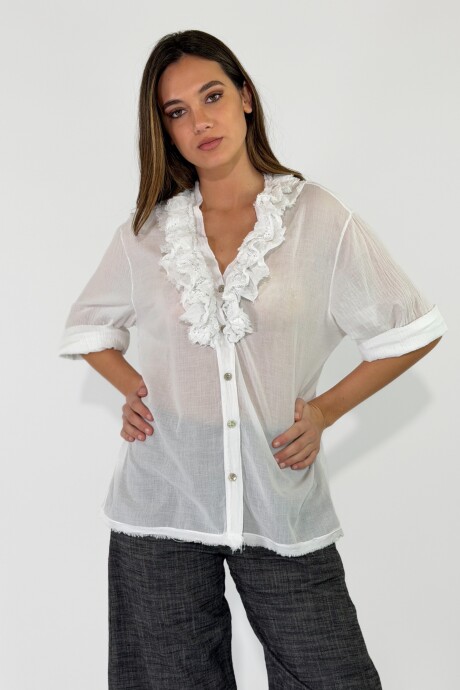 BLUSA MARINO Blanco