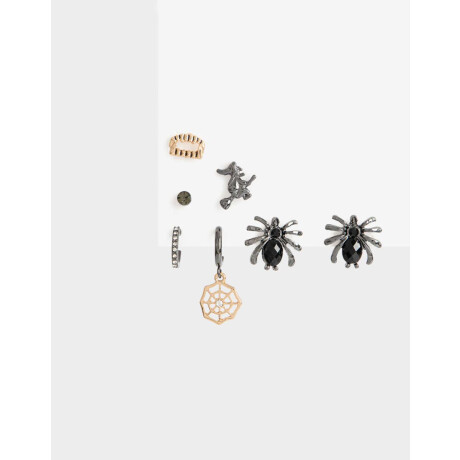Set De Aros Halloween Combinacion Multicolor