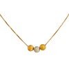Conjunto Bolitas-Oro bajo-Sin piedra-CJ8015 Sinpiedra