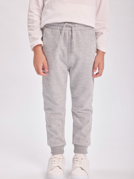 Pantalón deportivo jogger Gris Melange