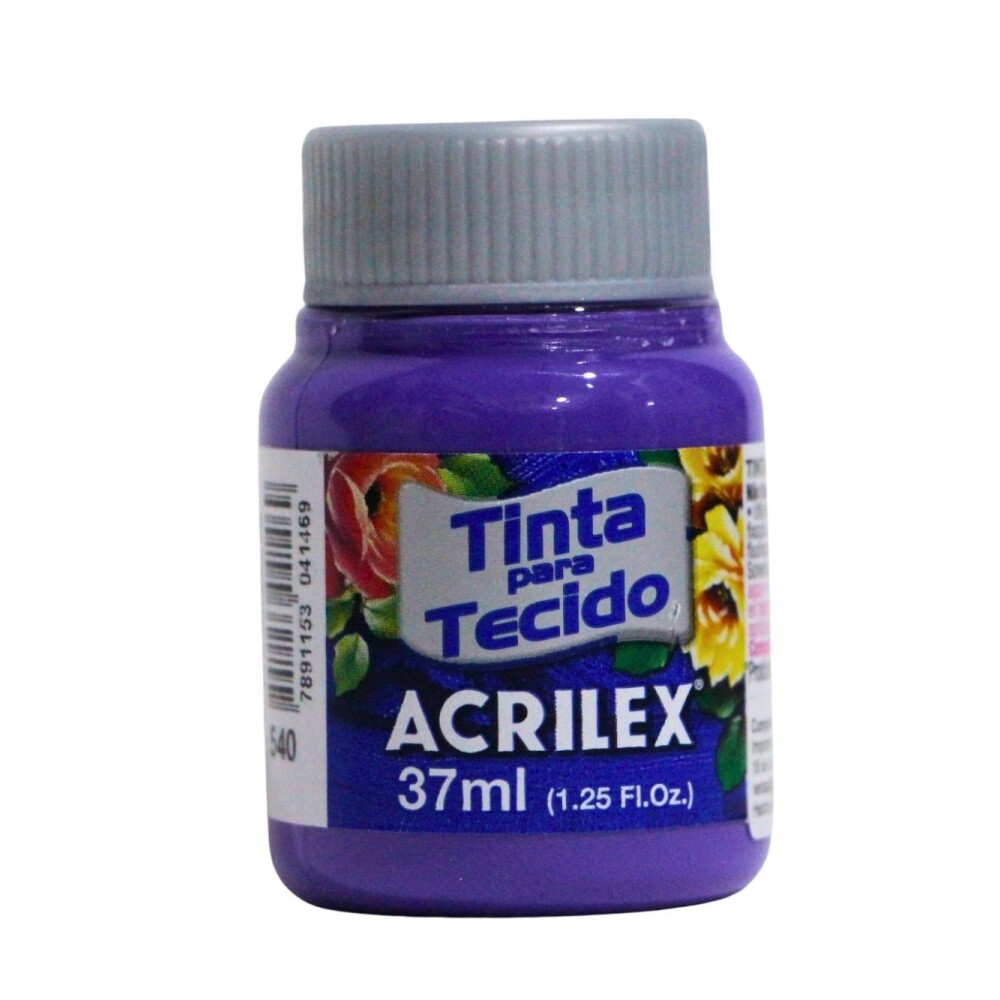 PINTURA PARA TELA 37 ML ACRILEX COLOR VIOLETA COBALTO 540 PINTURA PARA TELA 37 ML ACRILEX COLOR VIOLETA COBALTO 540