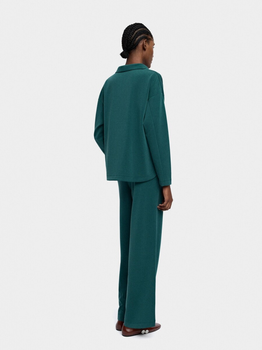 Pantalón Con Cintura Elástica Tacto Suave verde