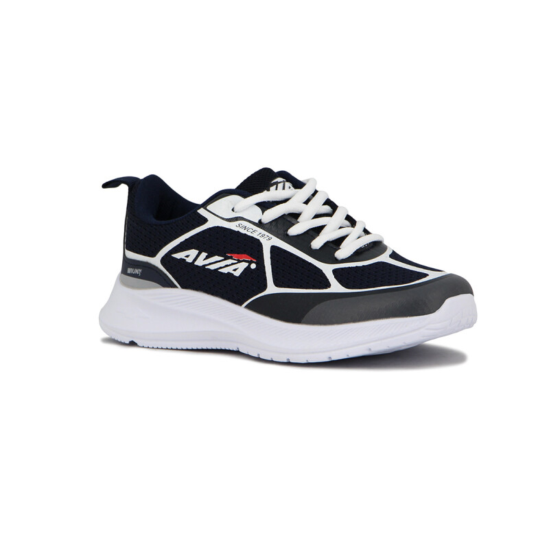 Avia Zapatillas Acordonadas Para Niño Evan- Navy/White Marino-Blanco