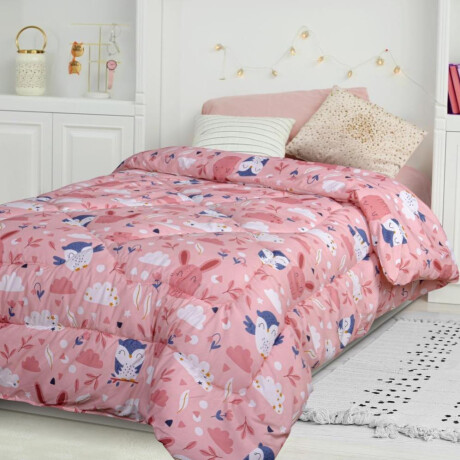 Acolchado Infantil BUHO Red Flex 1 Plaza Queen – Abrigo, suavidad y confort Acolchado Infantil BUHO Red Flex 1 Plaza Queen – Abrigo, suavidad y confort