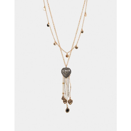 Collares Largos Corazón Combinacion Bicolor