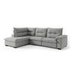 Sillón 5 Cuerpos con Chaise - Cesky Gris Derecho