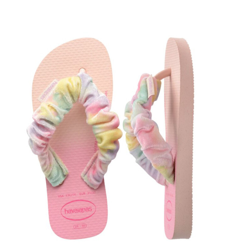 Sandalia de Niña Havaianas Kids Fluffy Rosado