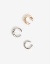 Aros Sets Metal Set Cuffs - Combinacion Bicolor