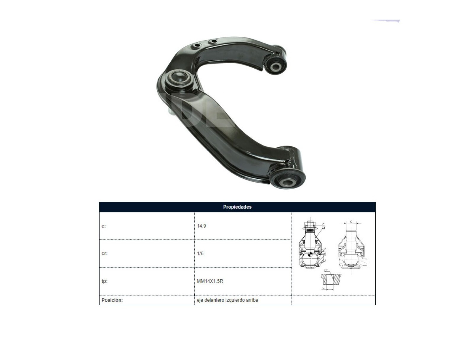 Parilla De Suspension Del Nissan D23 - Frontier - Np300 15-25 Izq 