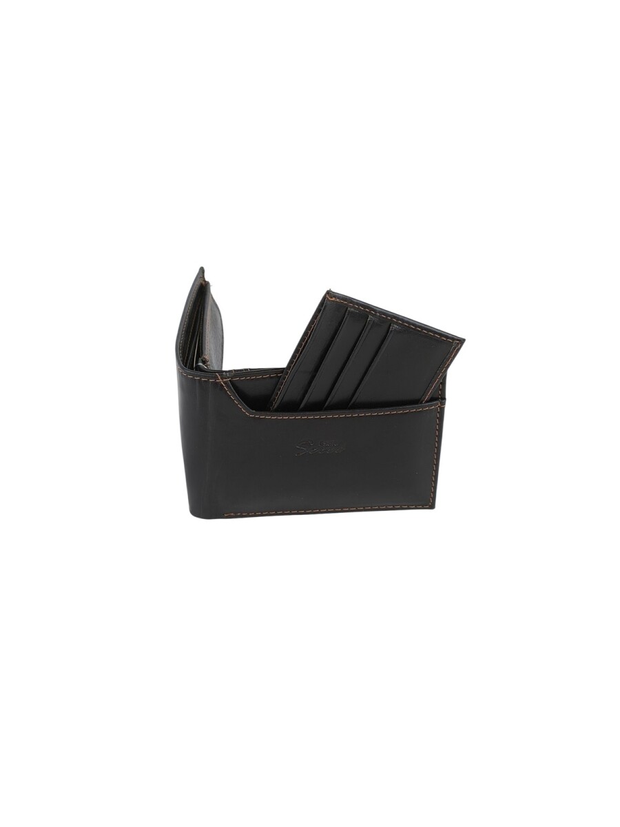 Billetera grande con tarjetero extraible - Negro 