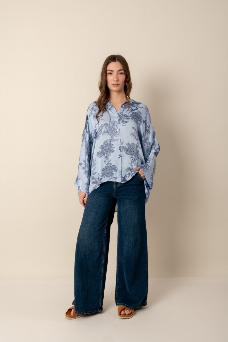 Camisa Bandana - Blue 