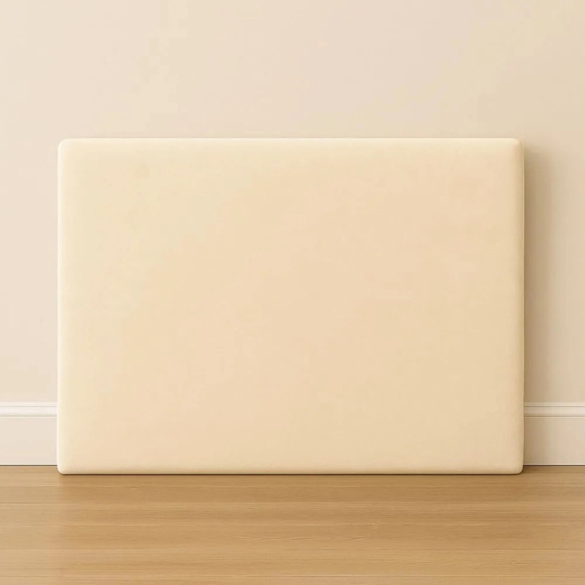 Respaldo De Sommier Queen Marshmallow - Beige 