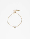 Pulseras Flexibles Strass Pulsera Flexible Con Dije De Moño - Dorado
