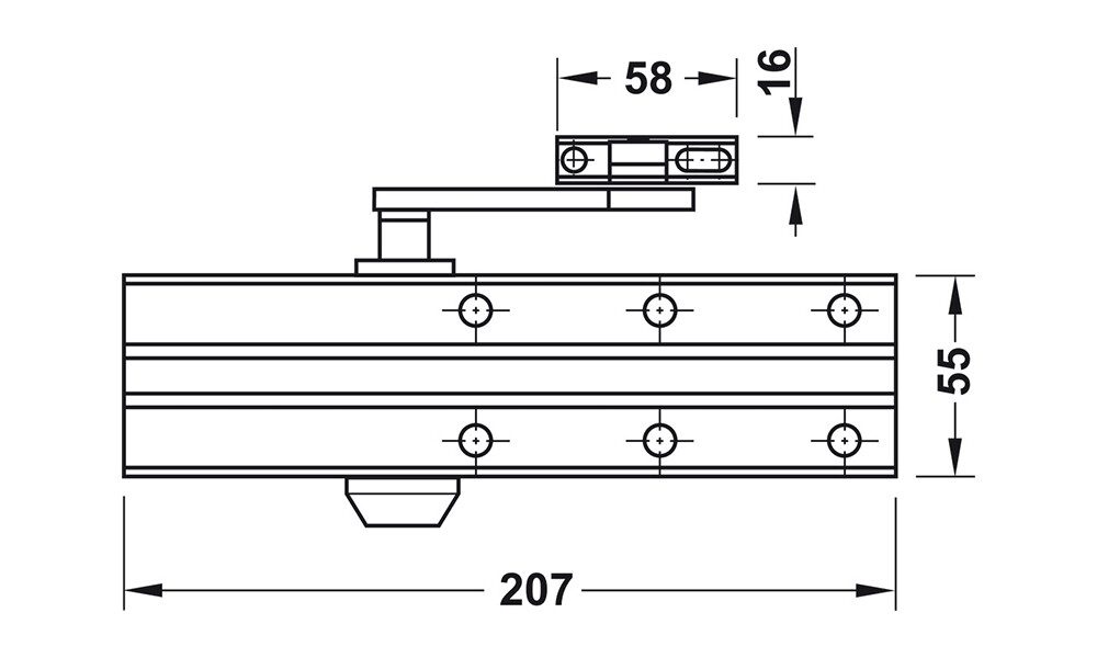 Cierra puerta c/retención 90º.931.84.639 Cierra Puerta C/retención 90º.931.84.639