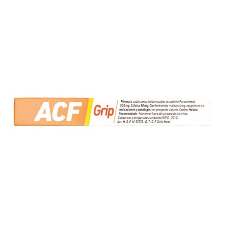 Acf Grip Naranja 8 Comprimidos Acf Grip Naranja 8 Comprimidos