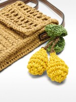 Bolso Para Móvil Efecto Rafia natural