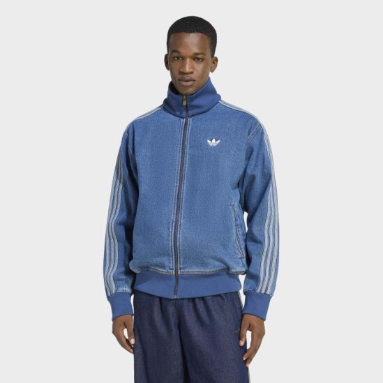 Campera Adidas Denim Adicolor Firebird Azul