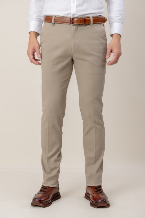 Pantalón Cotton Twill Beige