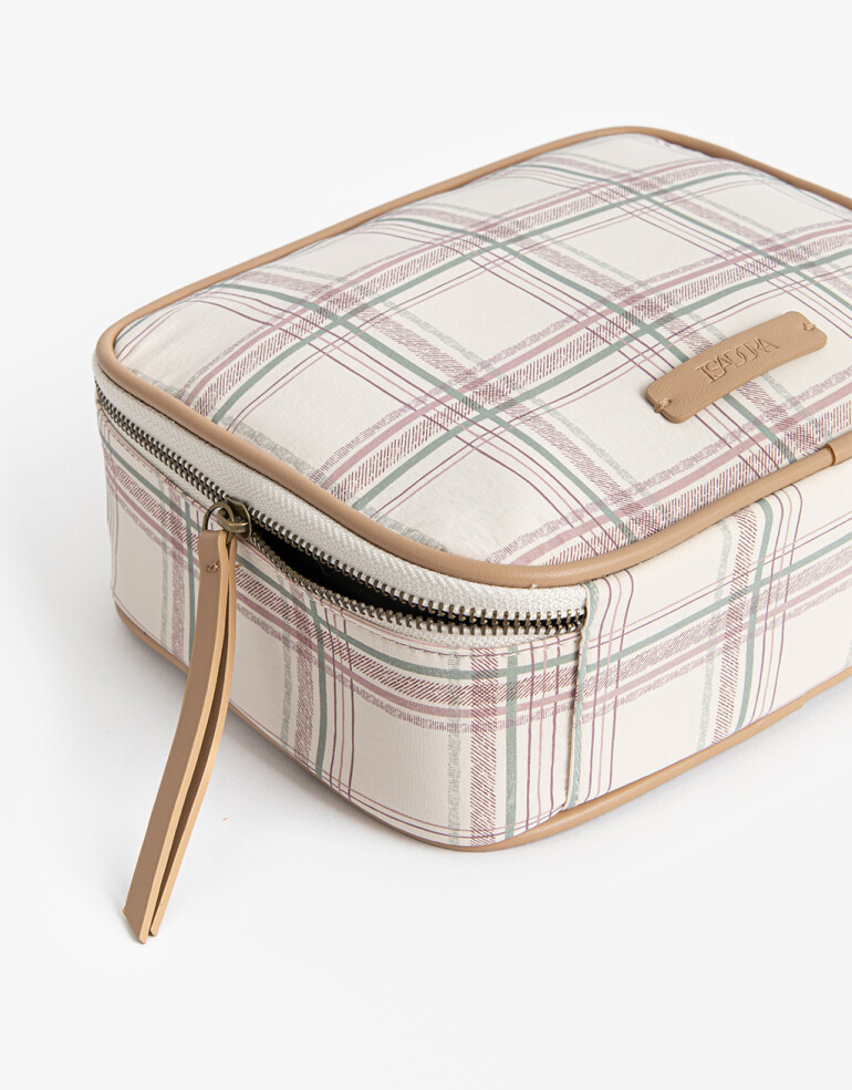 Porta Cosméticos Portacosméticos Escocés - Estampado Escoces