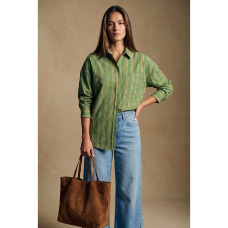 Camisa Rayada Verde