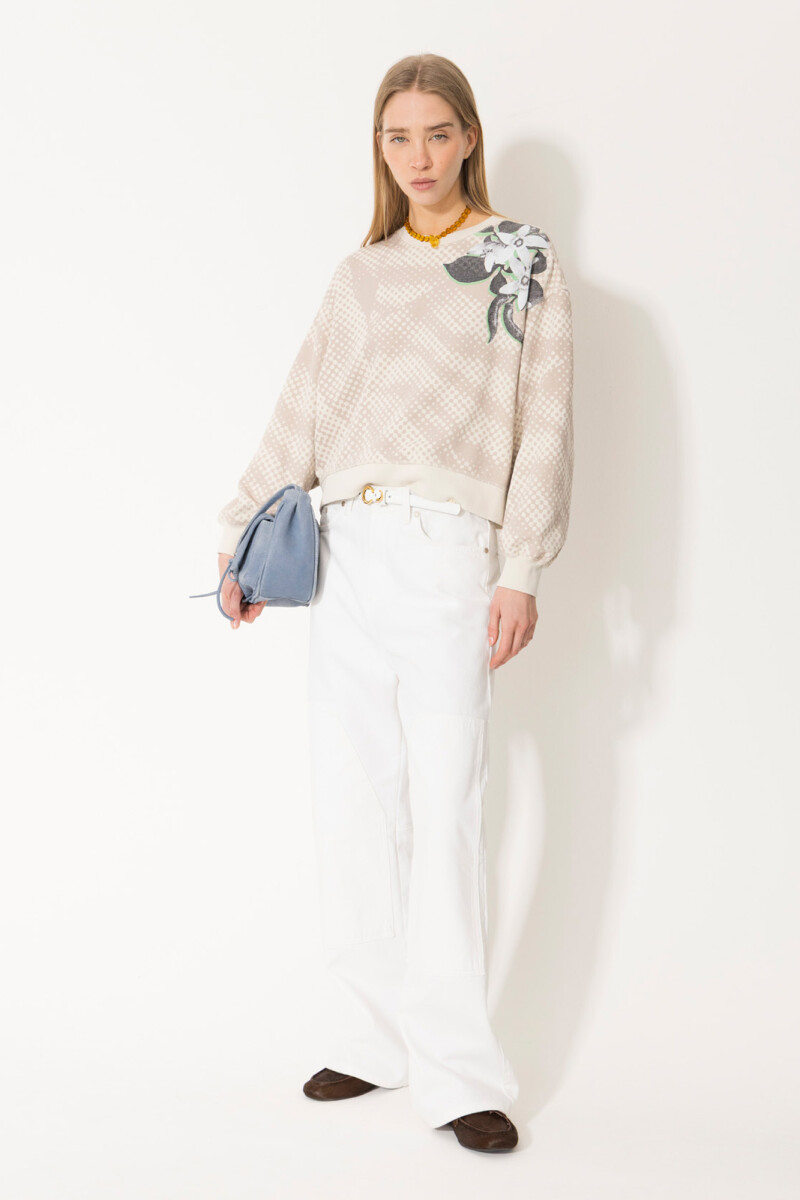 BUZO FLOWER Beige