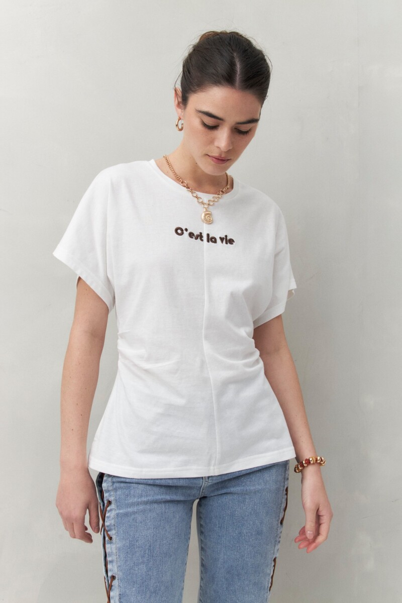 REMERA MILERA Blanco