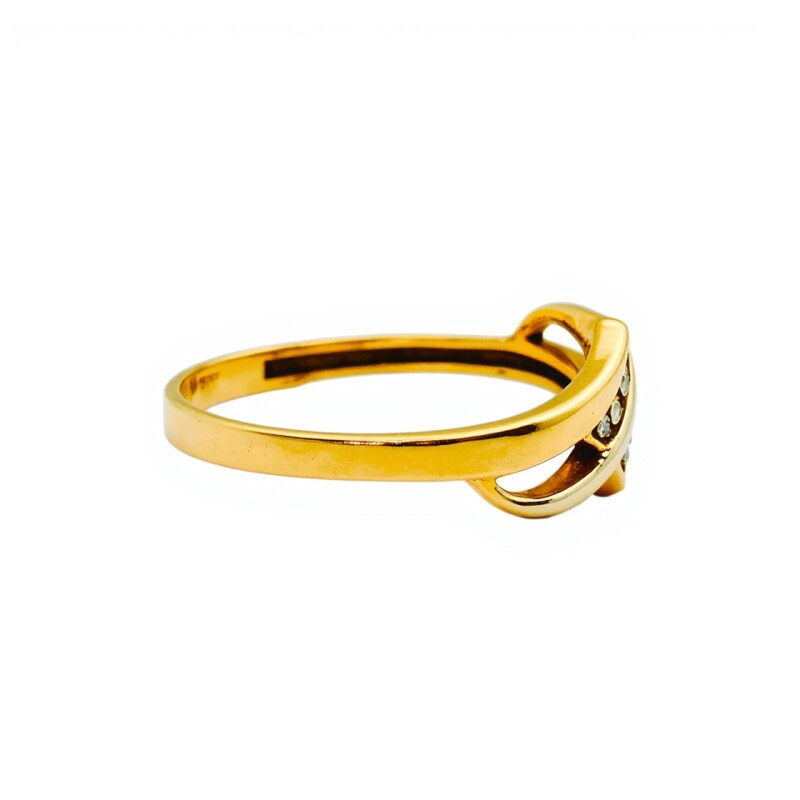 Anillo-Oro bajo-Piedra Zirconia-AN8038 conpiedra