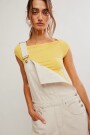JARDINERO DENIM GOOD LUCK Blanco