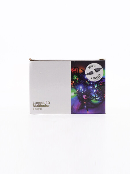 LUCES LED 5 MTS MULTICOLOR