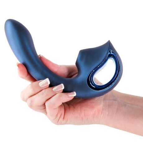 Vibrador Punto G Succionador Clítoris Seduction Kaia Azul