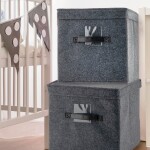 ORGANIZADOR CON TAPA FIELTRO GRIS 30x30x30CM ORGANIZADOR CON TAPA FIELTRO GRIS 30x30x30CM