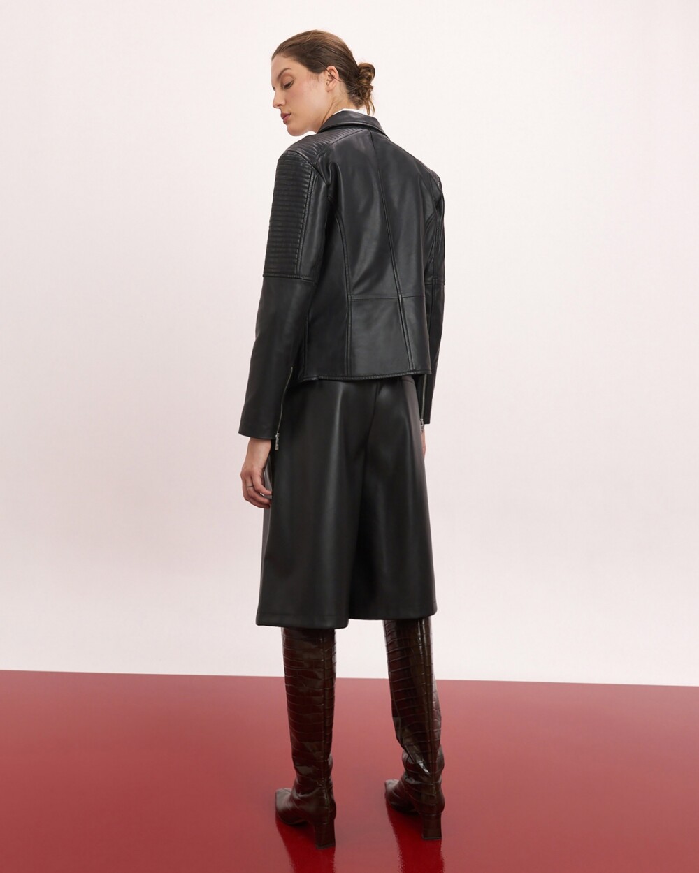 Campera Lavanda Negro