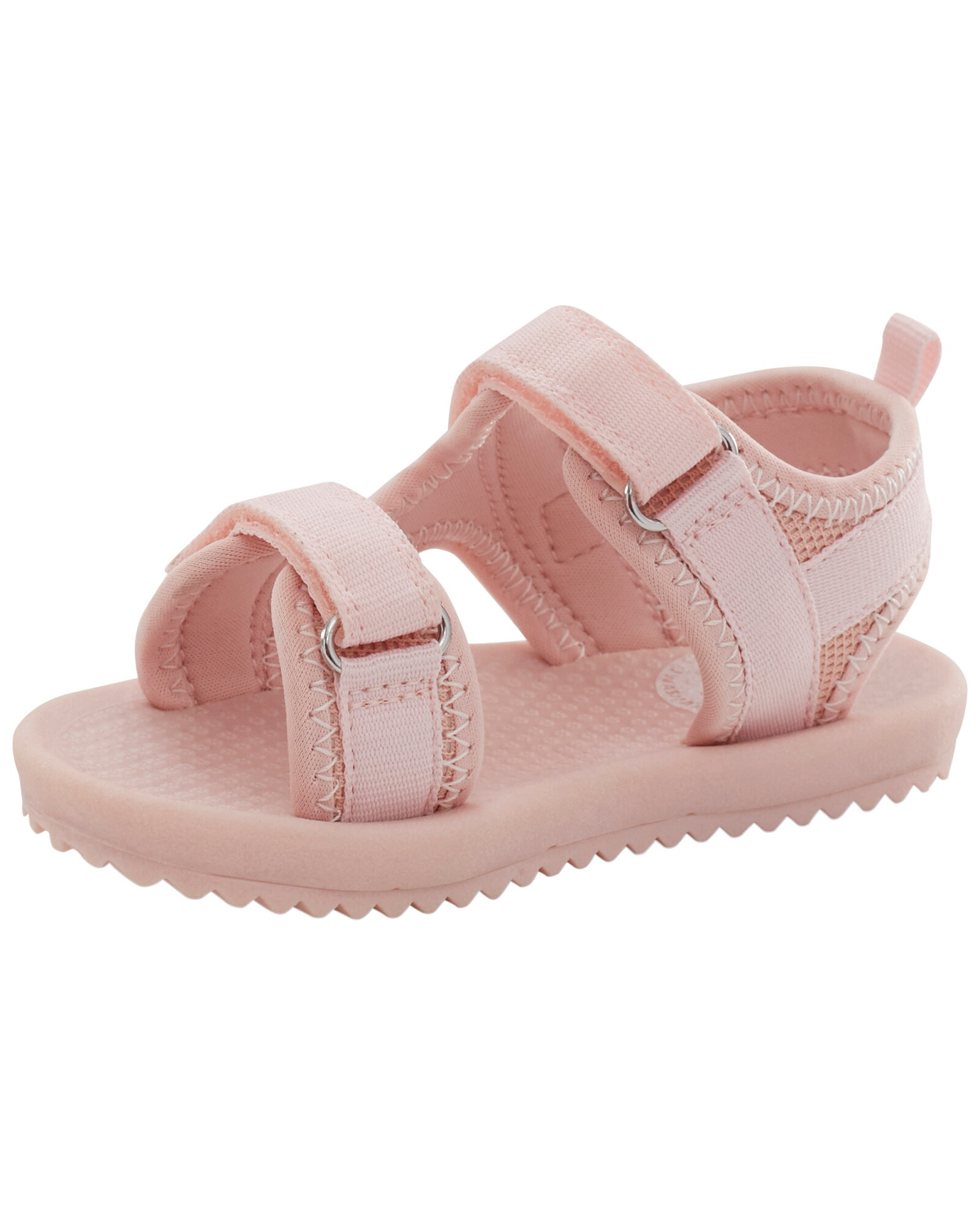 Sandalias con velcro, rosadas Sandalias con velcro, rosadas
