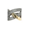Anillo Entrelazado-Plata y Oro-Piedra Zirconia-AN5371 conpiedra
