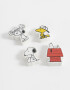 Útiles Varios Set De Gomas De Borrar "snoopy" - Combinacion Multicolor