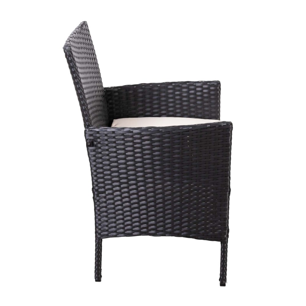 SET LIVING EXTERIOR RATTAN-SINTETICO-Y-ACERO NEGRO APOLO
