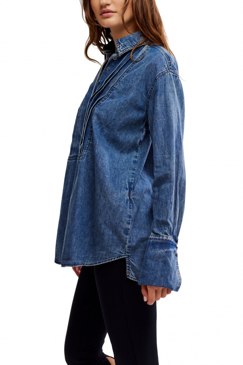 TOP DENIM AFTER HOURS Azul