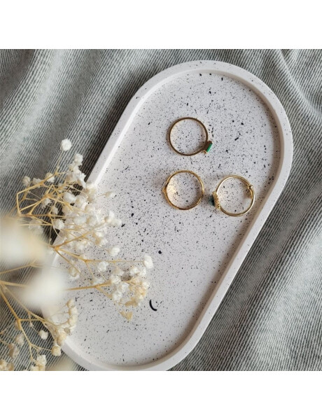 BANDEJA OVAL 44x14CM STONE BANDEJA OVAL 44x14CM STONE