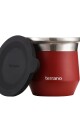 MATE TERRANO ACERO FLAP ROJO