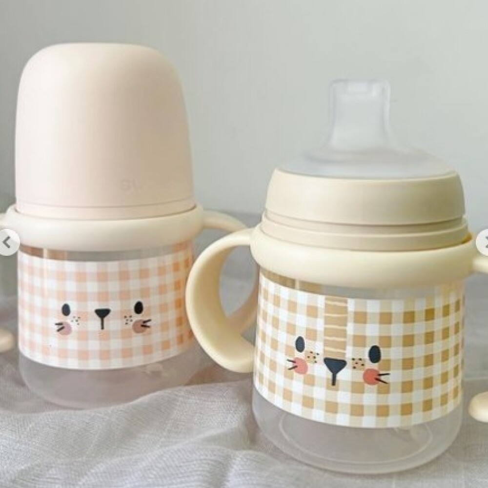 Vaso First Bottle SX PRO 6m+ SUAVINEX cuadrille rosa