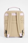 Mochila porta laptop cierres beige